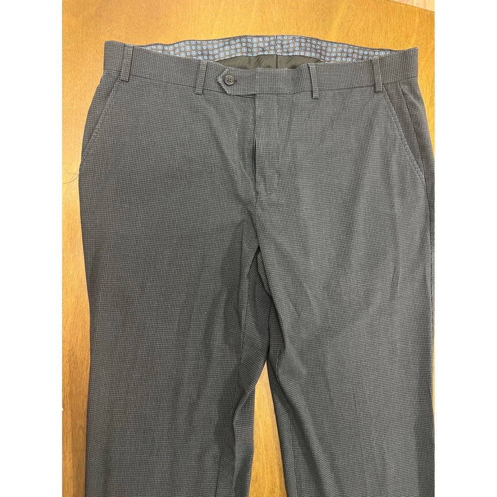Michael Kors Mens Dress Pants 38x27.5 Grey Black Trousers(0396) - Picture 2 of 11